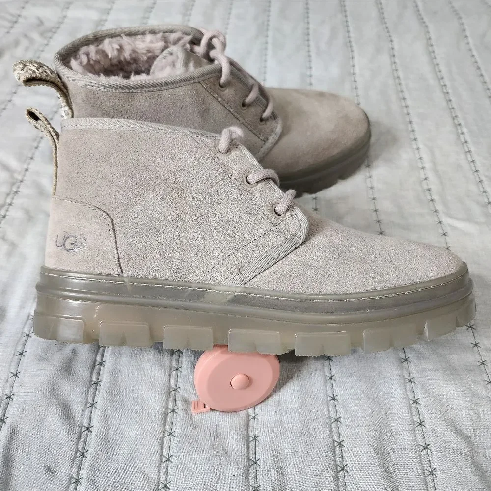 Ugg Grey Neumel clear sole boots